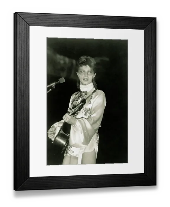 Framed Print : David Bowie Playing Guitar in Concert Framed Print : David Bowie Playing Guitar in Concert