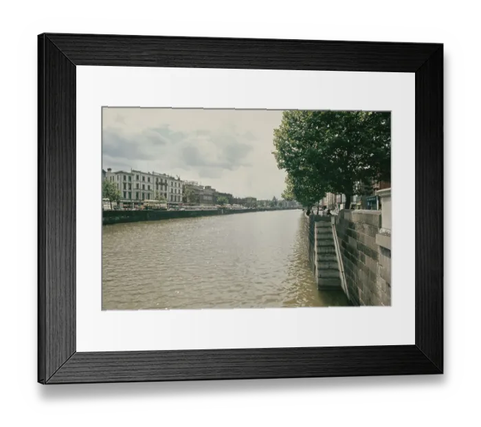Framed Print : Views Along River Liffey Framed Print : Views Along River Liffey