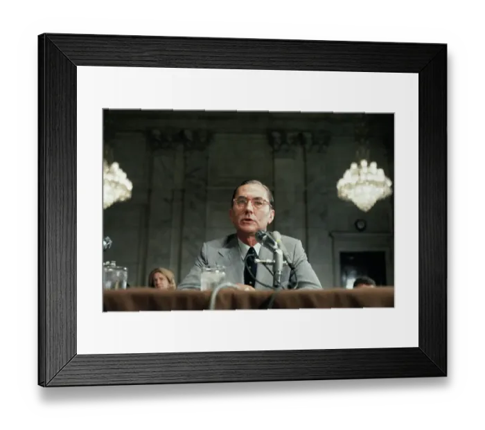 Framed Print : William Colby Sitting Before Senate Committee Framed Print : William Colby Sitting Before Senate Committee