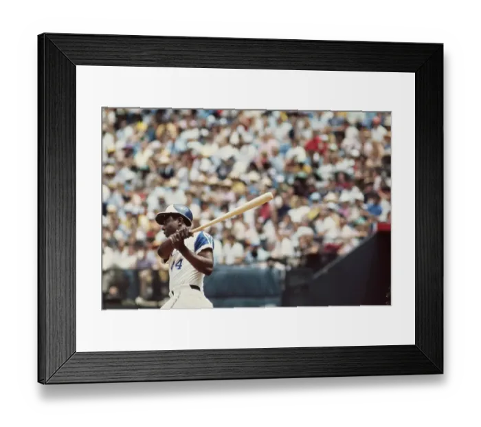 Framed Print : Hank Aaron Warming Up to Bat Framed Print : Hank Aaron Warming Up to Bat