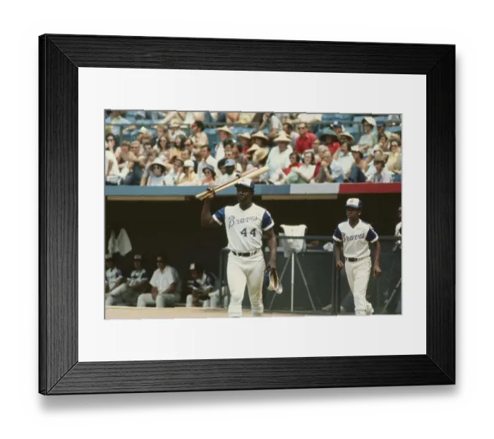 Framed Print : Hank Aaron Warming Up to Bat Framed Print : Hank Aaron Warming Up to Bat