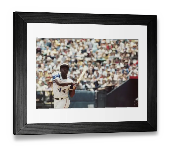 Framed Print : Hank Aaron Warming Up to Bat Framed Print : Hank Aaron Warming Up to Bat
