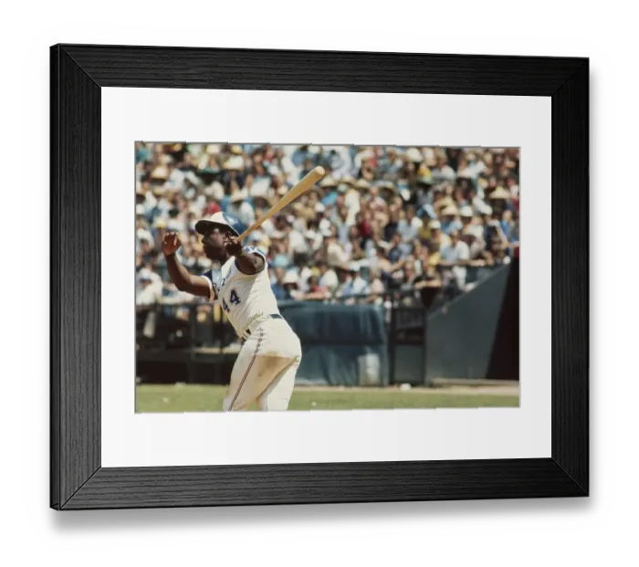 Framed Print : Hank Aaron Warming Up to Bat Framed Print : Hank Aaron Warming Up to Bat