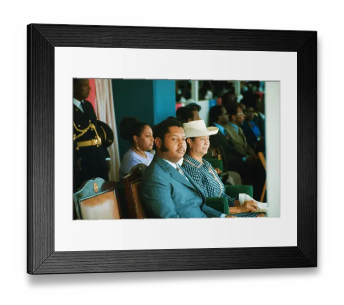 Framed Print : Jean-Claude Duvalier with His Mother Framed Print : Jean-Claude Duvalier with His Mother