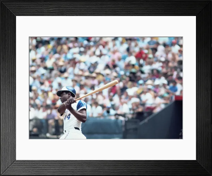 Framed Print : Hank Aaron Warming Up to Bat Framed Print : Hank Aaron Warming Up to Bat