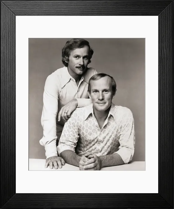 Framed Print : Tom and Dick Smothers Posed Framed Print : Tom and Dick Smothers Posed