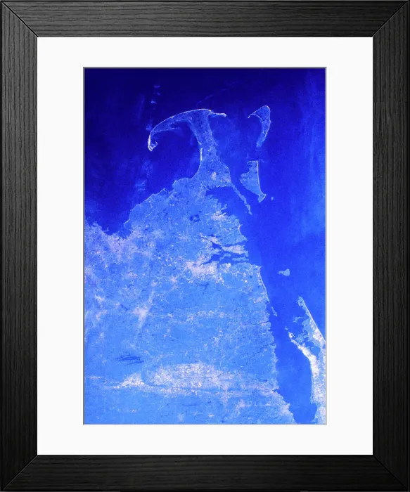 Framed Print : View of New England from Space Framed Print : View of New England from Space