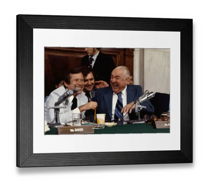 Framed Print : Senators Howard Baker and Sam Ervin