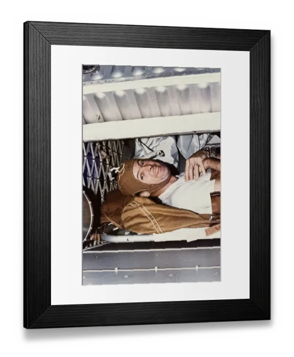 Framed Print : Joseph Kerwin Strapped into Sleep Restraint Framed Print : Joseph Kerwin Strapped into Sleep Restraint