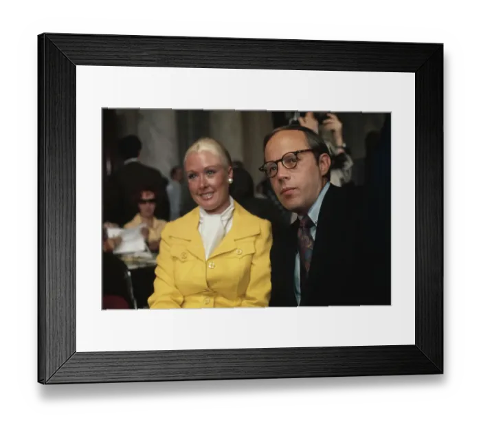 Framed Print : John and Maureen Dean in Senate Hearing Framed Print : John and Maureen Dean in Senate Hearing