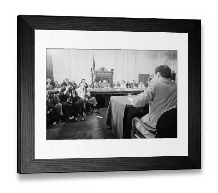 Framed Print : John W. Dean Speaking to Committee Framed Print : John W. Dean Speaking to Committee