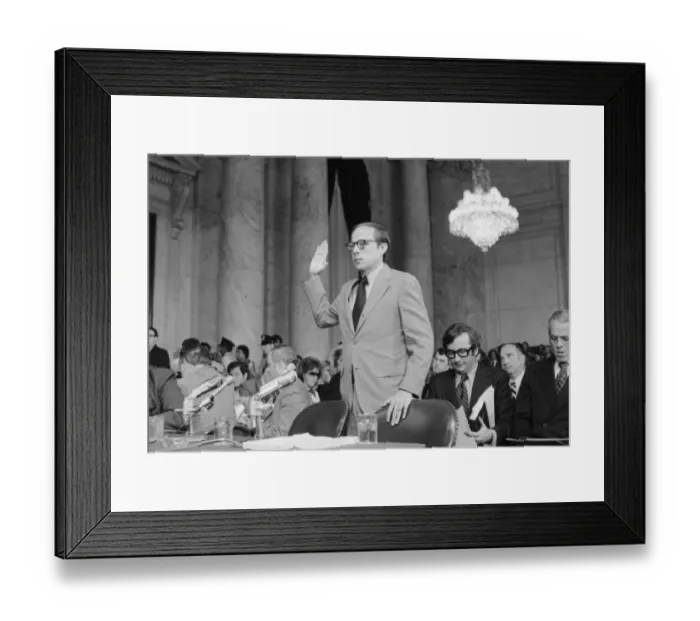 Framed Print : John W. Dean Speaking in Hearing Framed Print : John W. Dean Speaking in Hearing
