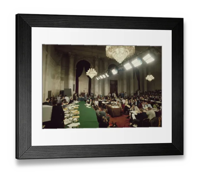 Framed Print : John W. Dean III at Watergate Senate Committee Framed Print : John W. Dean III at Watergate Senate Committee