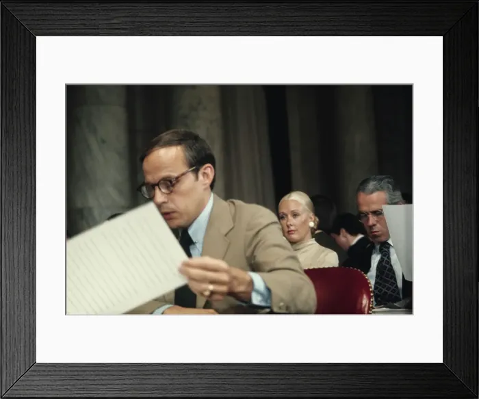 Framed Print : John W. Dean Begins Testimony