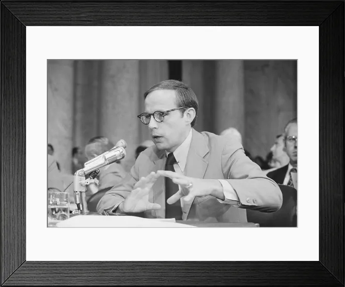Framed Print : John Dean Testifies at the Watergate Hearings Framed Print : John Dean Testifies at the Watergate Hearings