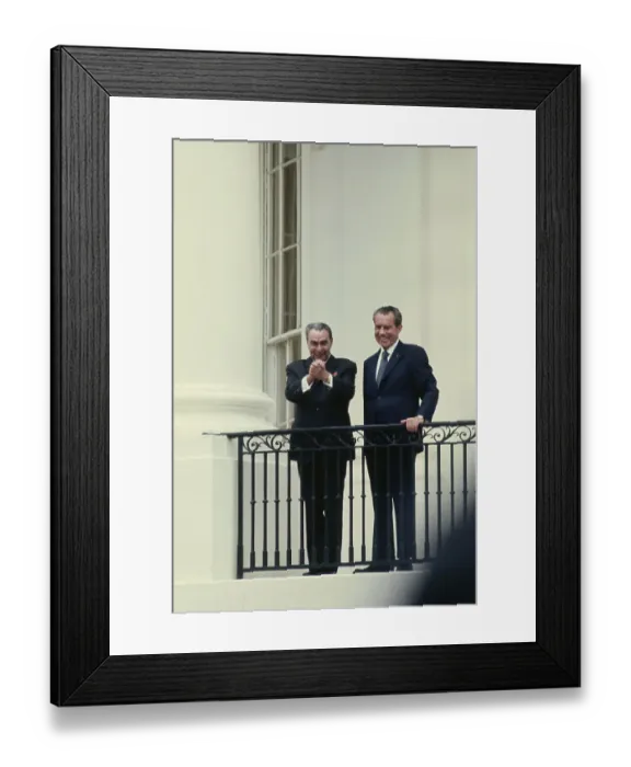 Framed Print : Richard Nixon and Leonid Brezhnev Framed Print : Richard Nixon and Leonid Brezhnev