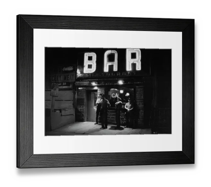 Framed Print : Cops Outside Bar Framed Print : Cops Outside Bar