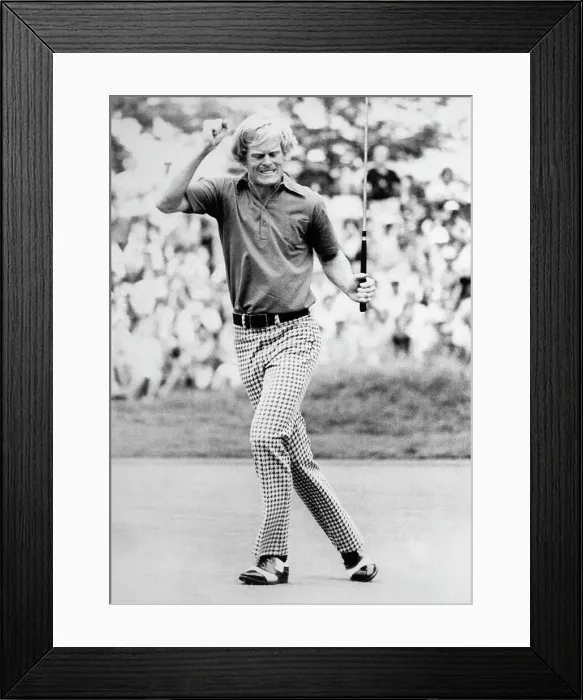 Framed Print : Johnny Miller After Winning Putt Framed Print : Johnny Miller After Winning Putt