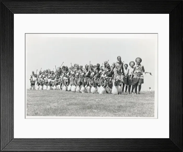 Framed Print : Zulu Company Performing