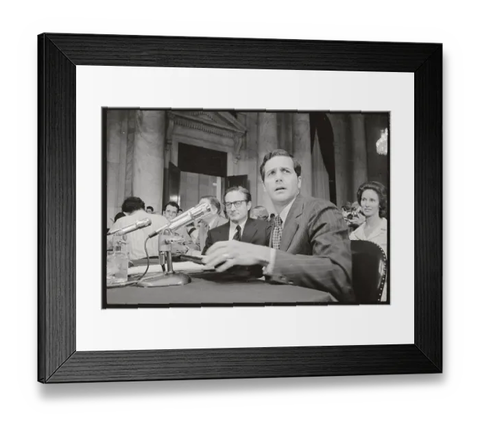 Framed Print : Jeb Stuart Magruder at Watergate Hearing Framed Print : Jeb Stuart Magruder at Watergate Hearing