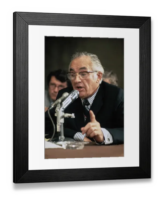 Framed Print : Maurice Stans Testifying at Watergate Framed Print : Maurice Stans Testifying at Watergate