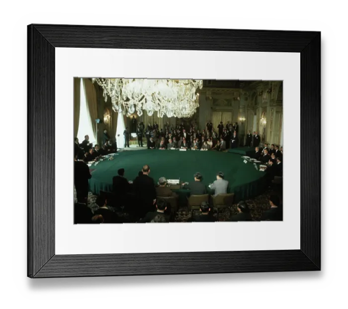 Framed Print : 1973 Paris Peace Accords Framed Print : 1973 Paris Peace Accords