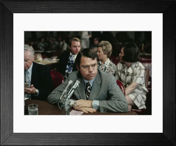 Framed Print : Herbert Lloyd Porter Before Senate Watergate Committee Framed Print : Herbert Lloyd Porter Before Senate Watergate Committee