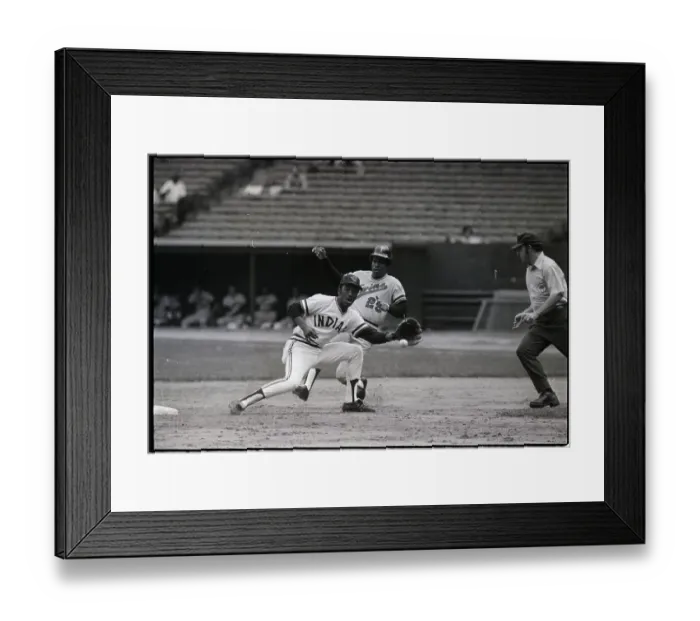 Framed Print : Rod Carew Sliding Safely Into Second Framed Print : Rod Carew Sliding Safely Into Second