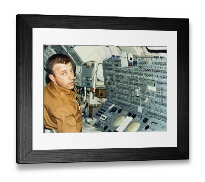 Framed Print : Paul Weitz Operating a Control Panel Framed Print : Paul Weitz Operating a Control Panel