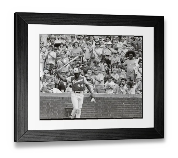 Framed Print : Hank Aaron Swinging The Bat Framed Print : Hank Aaron Swinging The Bat