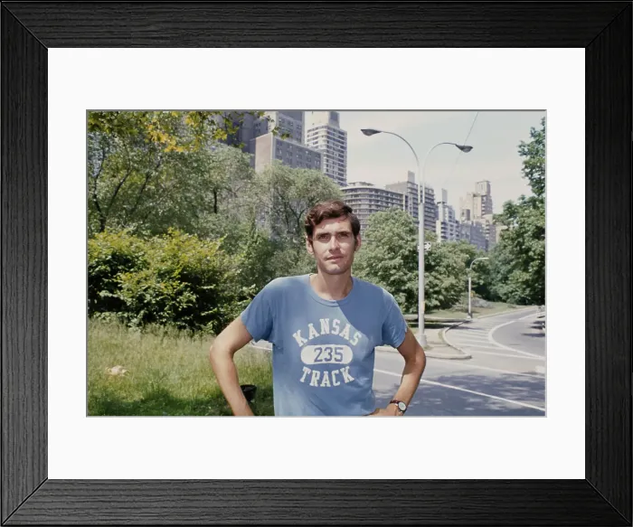 Framed Print : Jim Ryun In NYC, 1973 Framed Print : Jim Ryun In NYC, 1973