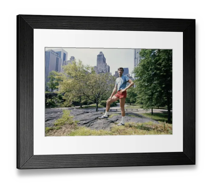Framed Print : Jim Ryun In NYC, 1973 Framed Print : Jim Ryun In NYC, 1973