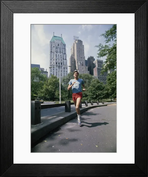 Framed Print : Jim Ryun In NYC, 1973
