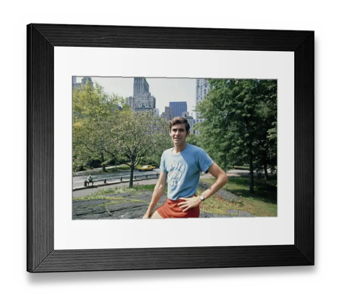Framed Print : Jim Ryun In NYC, 1973 Framed Print : Jim Ryun In NYC, 1973