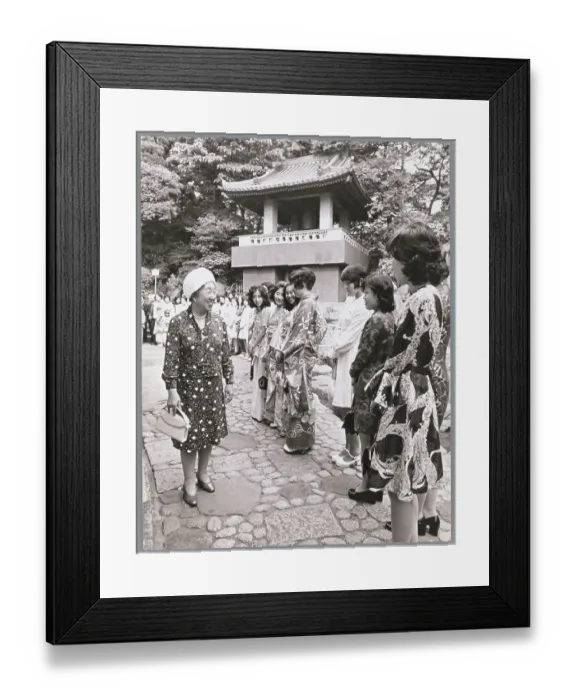 Framed Print : Empress Nagako Addressing Students Framed Print : Empress Nagako Addressing Students