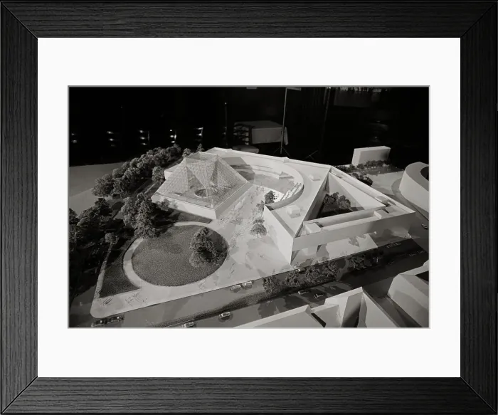Framed Print : View of a Model for John Fitzgerald Kennedy Library Framed Print : View of a Model for John Fitzgerald Kennedy Library