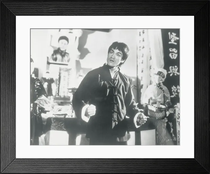 Framed Print : Bruce Lee Gesturing Framed Print : Bruce Lee Gesturing