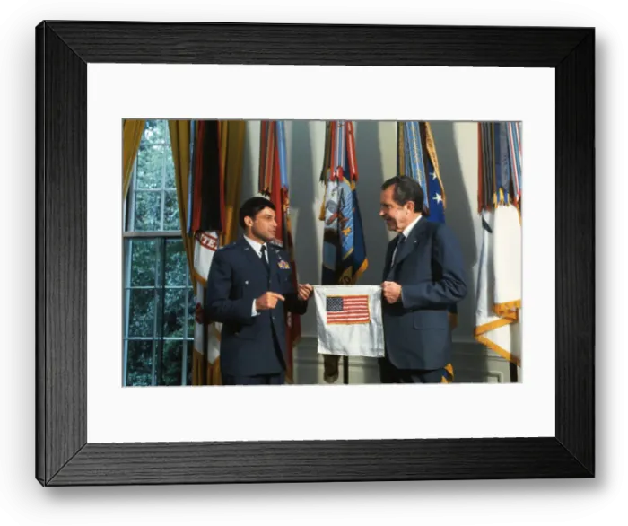 Framed Print : POW Presenting Gift to Richard Nixon Framed Print : POW Presenting Gift to Richard Nixon