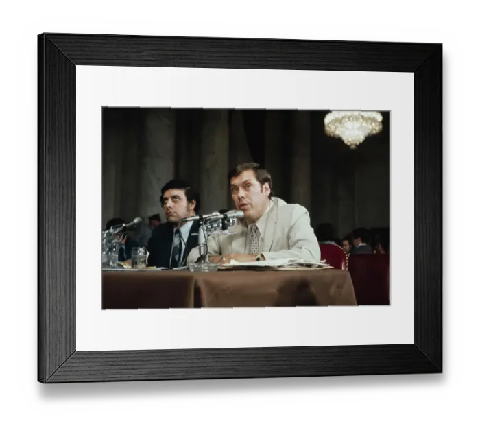 Framed Print : United States Senate Watergate Committee Hearing Framed Print : United States Senate Watergate Committee Hearing