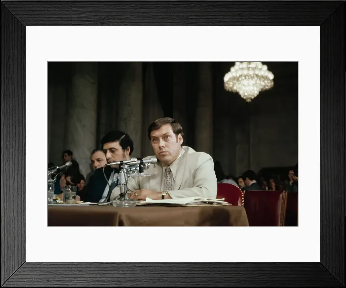 Framed Print : United States Senate Watergate Committee Hearing Framed Print : United States Senate Watergate Committee Hearing