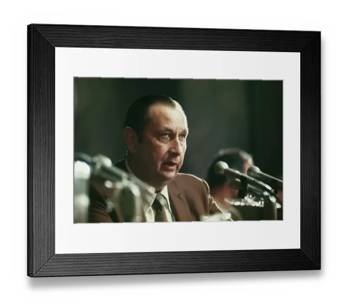 Framed Print : United States Senate Watergate Committee Hearing Framed Print : United States Senate Watergate Committee Hearing