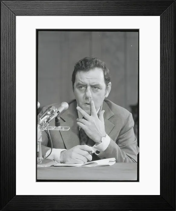 Framed Print : John Caulfield Testifying Before Senate Committee