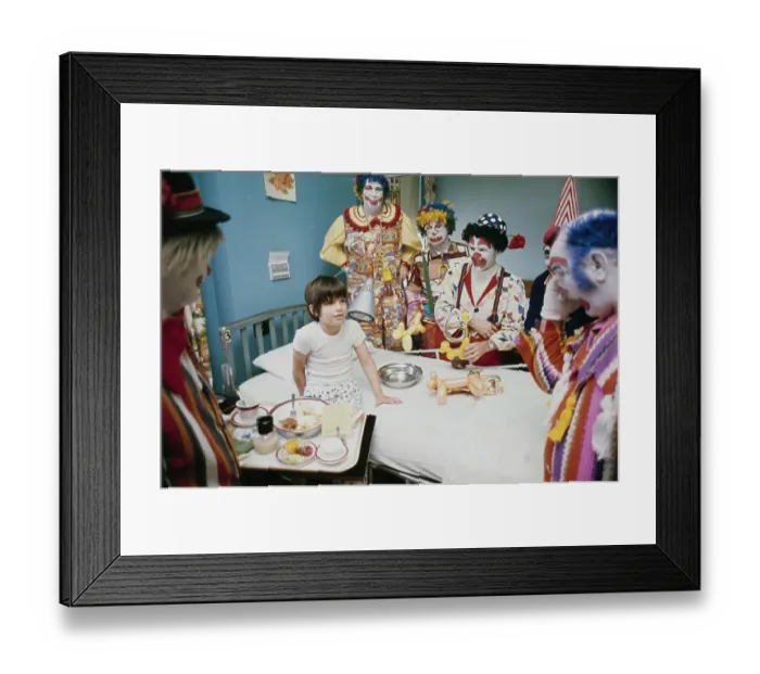 Framed Print : Clowns Visit Mercy Hospital, Pittsburgh Framed Print : Clowns Visit Mercy Hospital, Pittsburgh