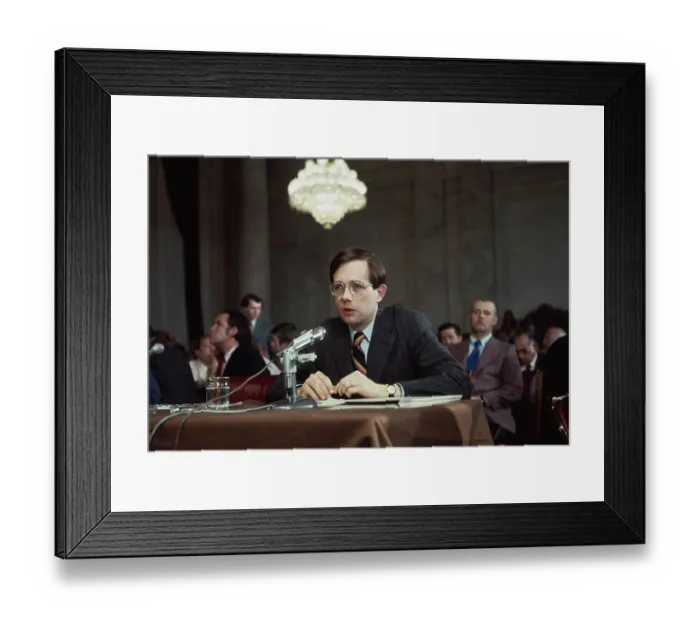 Framed Print : United States Senate Watergate Committee Hearing Framed Print : United States Senate Watergate Committee Hearing