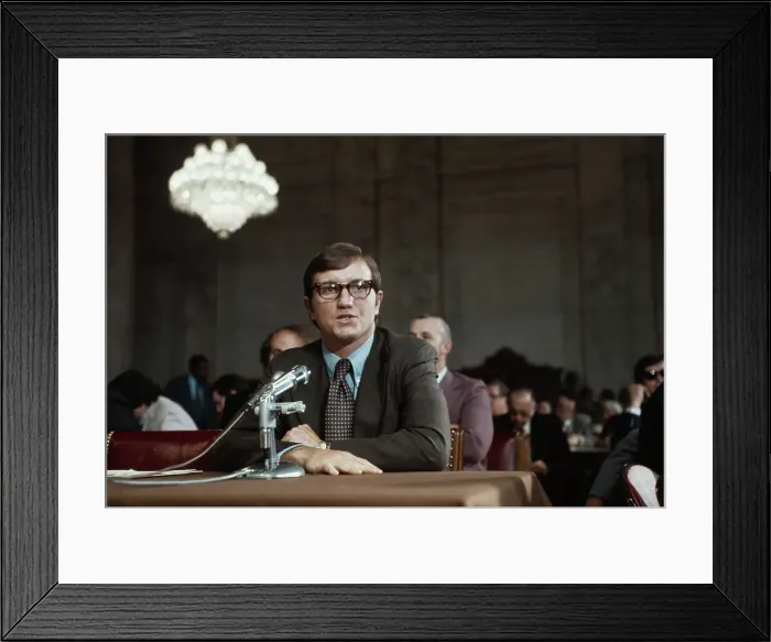 Framed Print : United States Senate Watergate Committee Hearing Framed Print : United States Senate Watergate Committee Hearing