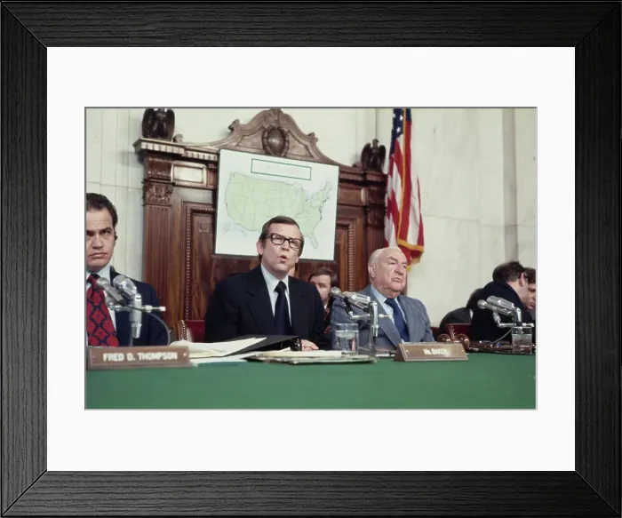 Framed Print : Watergate Committee Meeting Framed Print : Watergate Committee Meeting