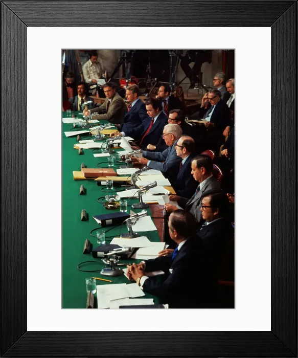 Framed Print : Watergate Committee
