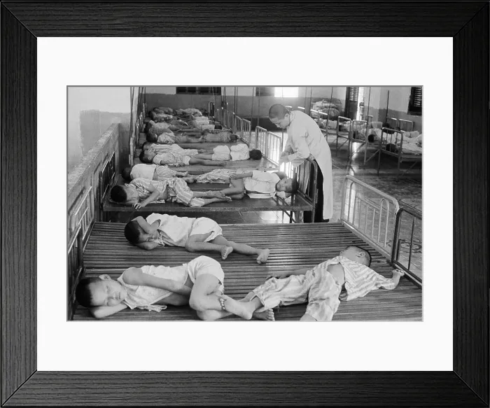 Framed Print : Children Sleep At An Orphanage Framed Print : Children Sleep At An Orphanage