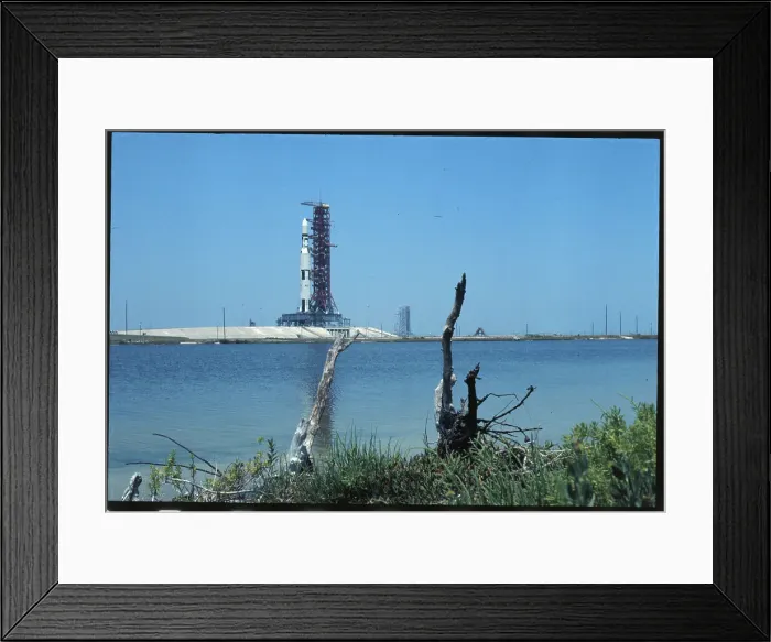 Framed Print : Saturn V Standing on Launch Pad Framed Print : Saturn V Standing on Launch Pad