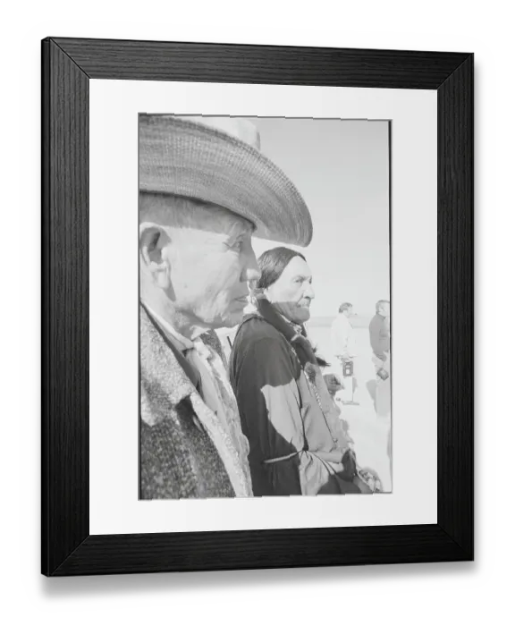 Framed Print : Native American Chiefs Waiting for Government Officials Framed Print : Native American Chiefs Waiting for Government Officials